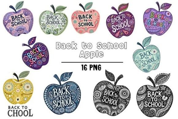 Back to School Appble Clipart PNG: A Versatile Resource for Creative and Productive Workflows