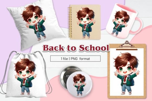 Back to School Clipart Sublimation 02: A Versatile Resource for Creative Professionals