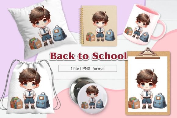 Back to School Clipart Sublimation 03: A Versatile Resource for Creative Projects
