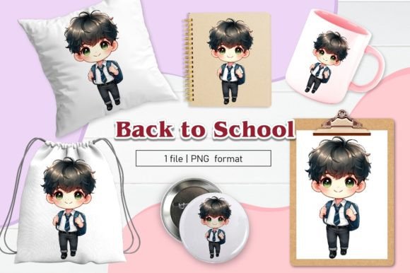 Back to School Clipart Sublimation 04: A Versatile Resource for Creative Projects