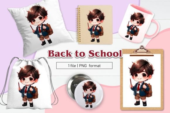 Back to School Clipart Sublimation 05: A Versatile Resource for Creative Projects