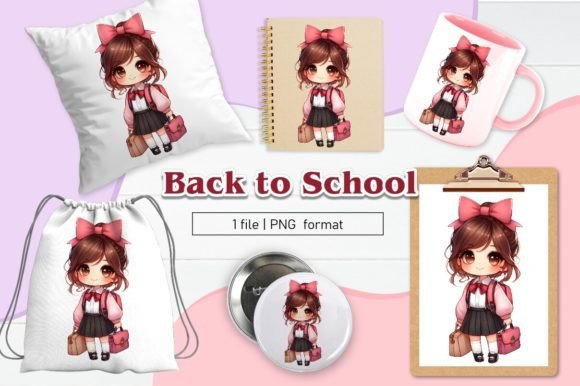 Back to School Clipart Sublimation 06