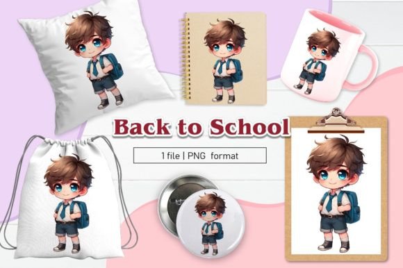 Back to School Clipart Sublimation 07: A Versatile Asset for Creative Workflows