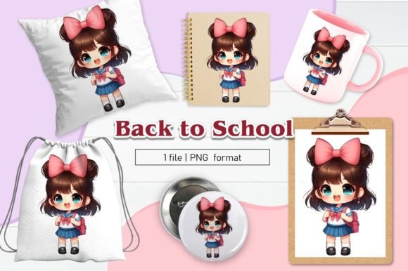 Back to School Clipart Sublimation 08: A Creative Asset for Modern Designers