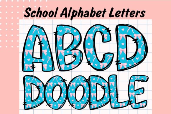 Back to School Doodle Alphabet Letter5: A Versatile Design Tool