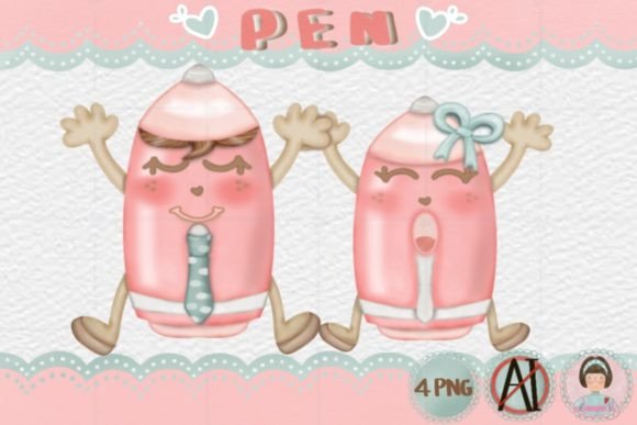 Ballpoint Pen Back to School Clipart