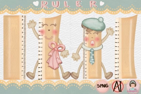 Cartoon Ruler Clipart for Back to School: A Creative Resource for Every Project