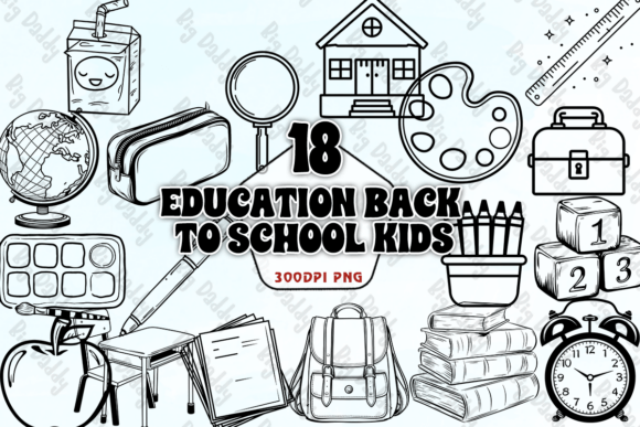 Education Back to School Kids Clipart: A Practical Resource for Creative Projects