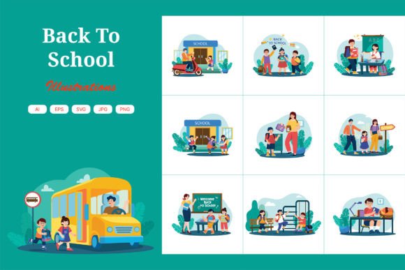 M603_Back to School Illustration Pack: A Creative Resource for Designers and Educators