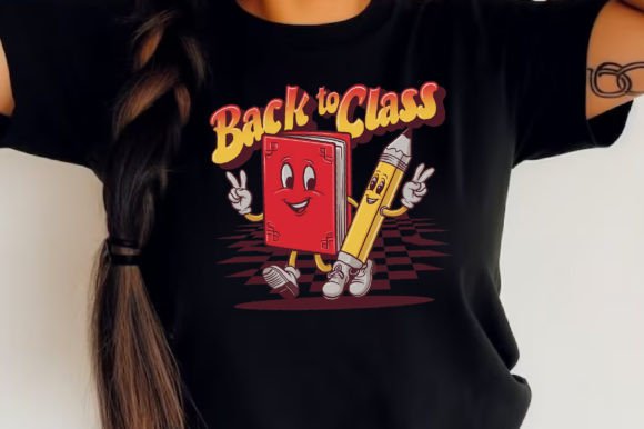 Retro Back to School Sublimation PNG