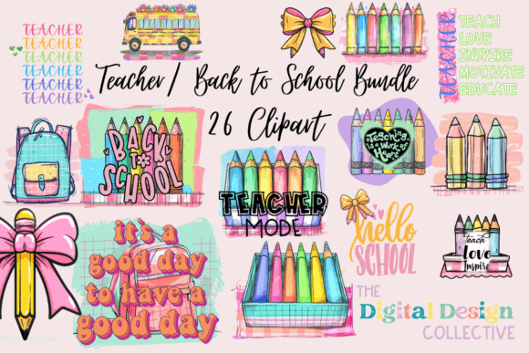 Teacher PNG Bundle Back to School Png